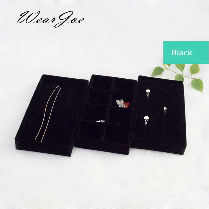 3 шт. органайзер для хранения украшений и безделушек|velvet jewelry holder|travel holderdisplay storage |