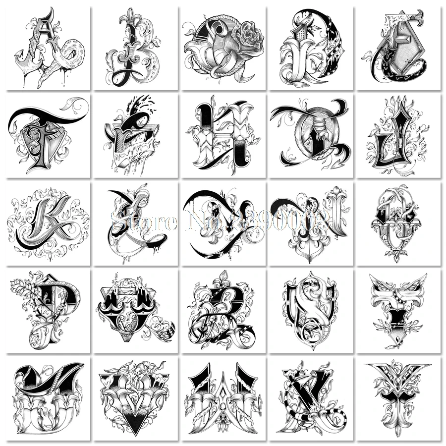 5D полный алмаз живопись Английский алфавит Искусство Стразы картины крестиком