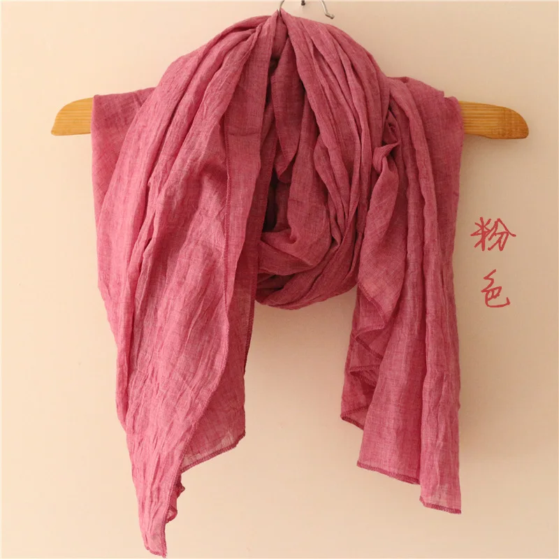 Осень/Зима 2016 новинка Женский однотонный Ретро Простой шарф Mori girl оригинальные