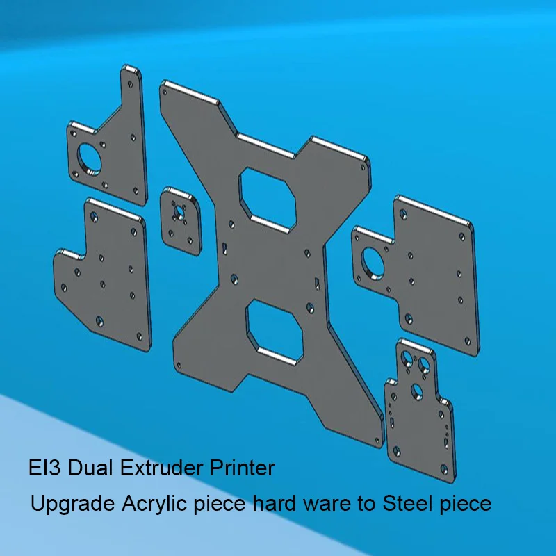 HE3D обновленная стальная пластина для 3D принтера EI3 DIY|Детали и аксессуары