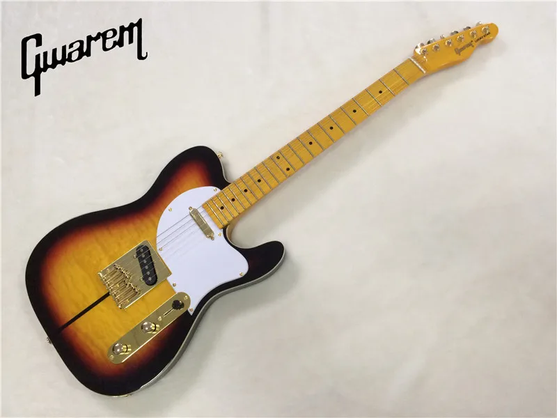 Электрогитара/гитара toff dog/гитара Gwarem luck star tele/sunburst color/гитара в Китае|tele guitar|electric