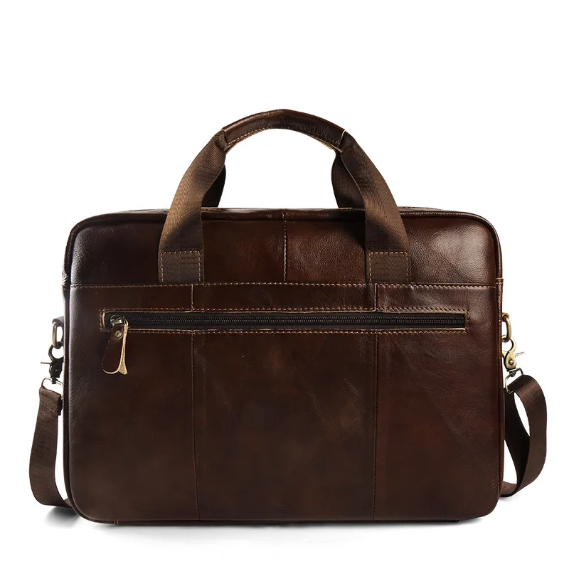 Новая роскошная 100% коровья натуральная кожа деловой мужской портфель мужская