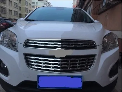 Передняя решетка хромированная Для Chevrolet Trax Tracker 2014 2016 2 шт (подходит: Trax)|trim chrome|grill