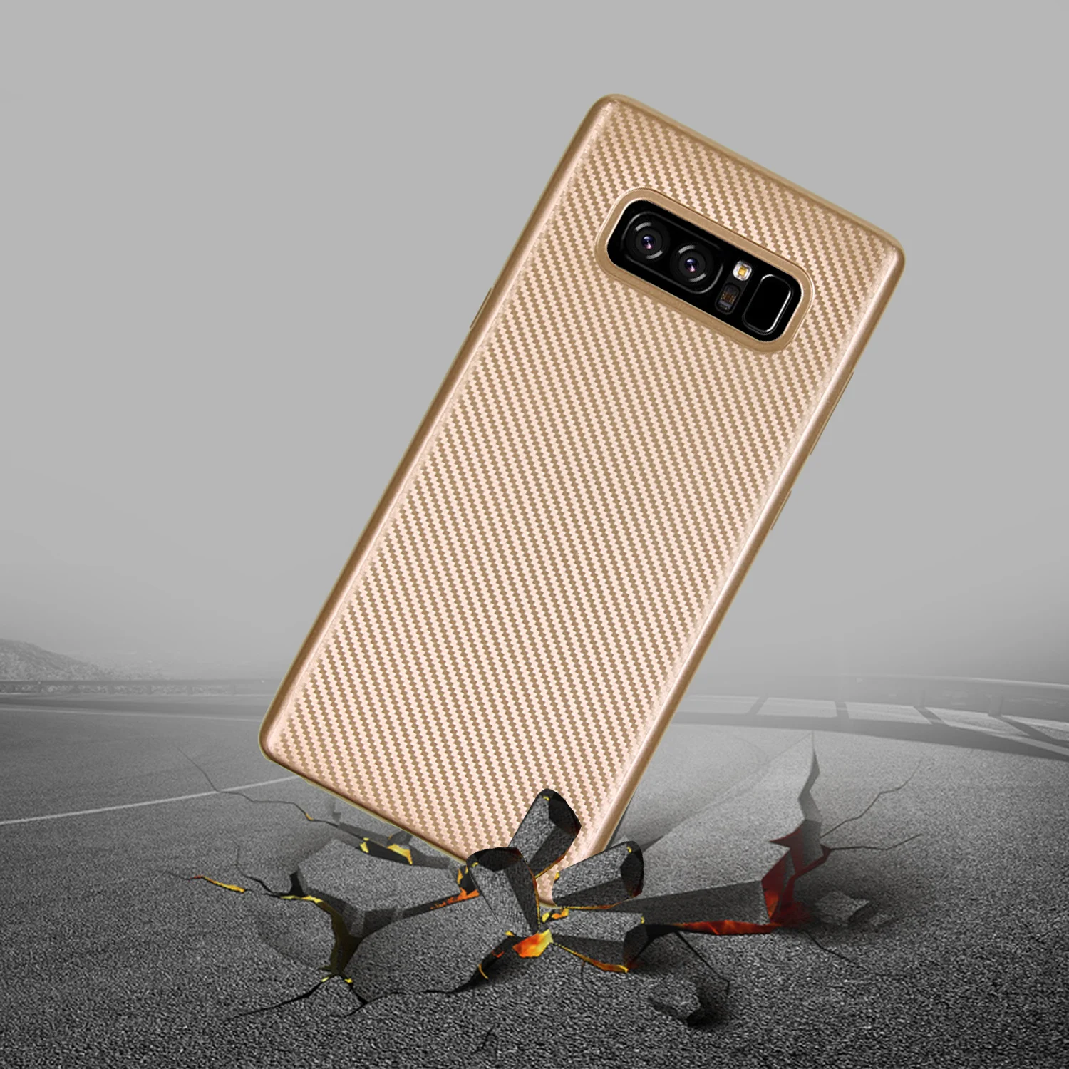 Чехол HATOLY для samsung Galaxy S10 Plus Ультратонкий Мягкий ТПУ/углеродное волокно задняя