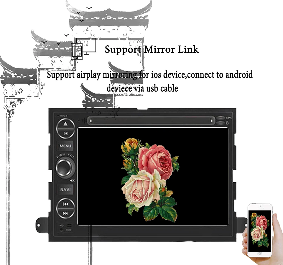 2 DIN 8 ядер Android 9 0 автомобильный DVD для Ford Fusion Explorer 500 F150 F250 F350 Edge Expedition Radio GPS Navigaiton