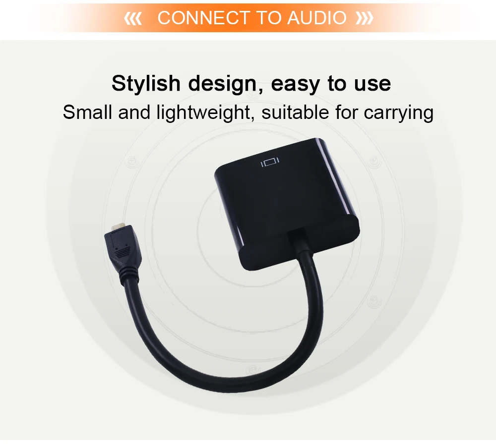TISHRIC Micro HDMI к VGA Кабель-адаптер HDMI цифро-аналоговый аудио конвертер мужчин и женщин Displayport для проектора ПК