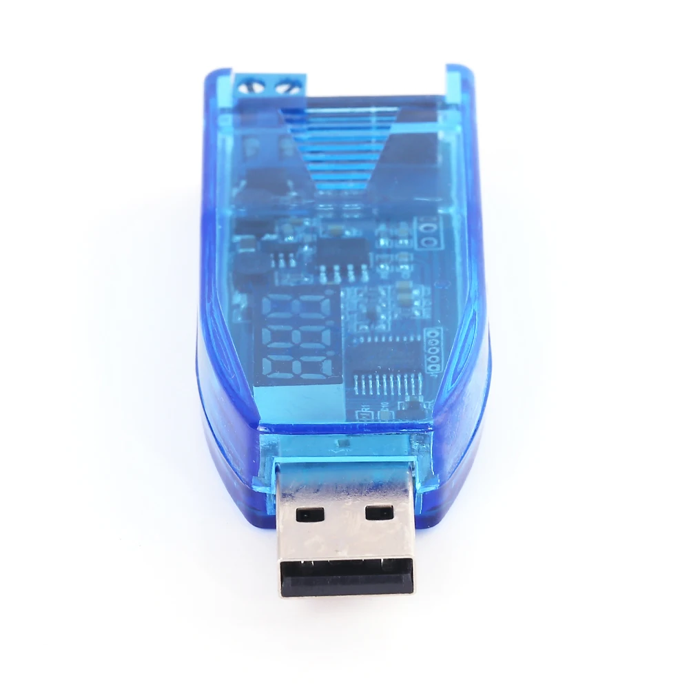 USB повышающий/понижающий преобразователь напряжения модуль питания зеленый дисплей Боковая кнопка регулировки DC-DC 5 В до 3,3 В 9 в 12 В 24 В