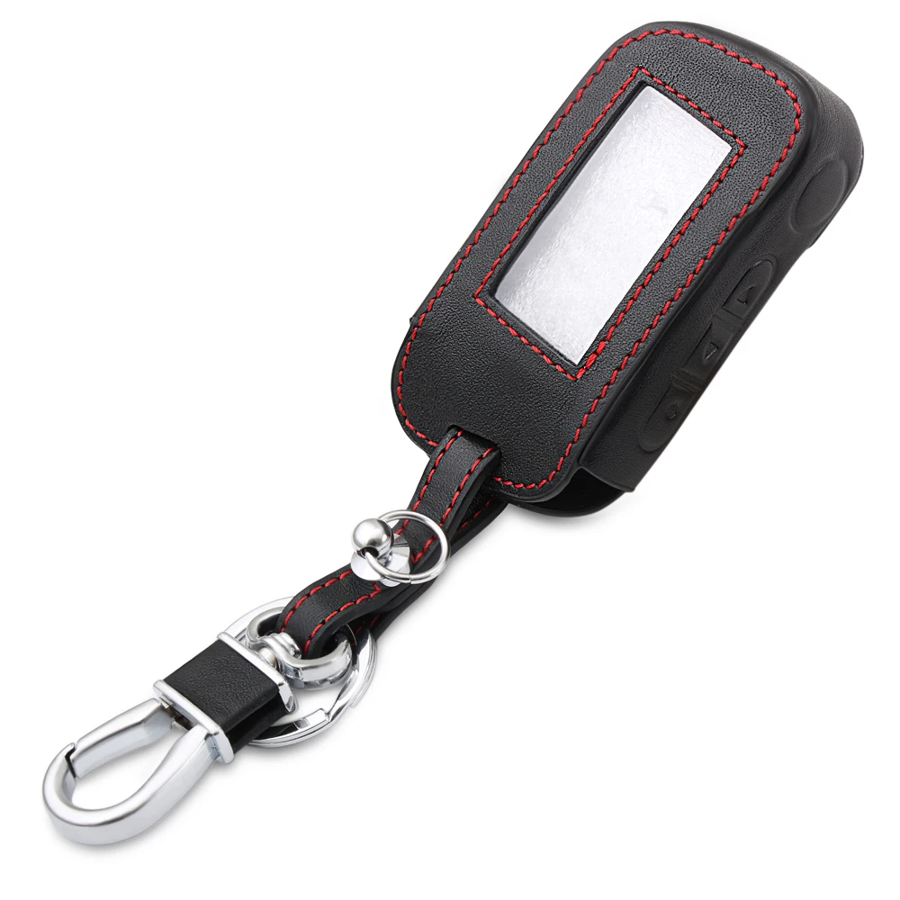 Кожаный чехол для автомобильного ключа A93 ключей защитный Starline A63/A36/A39/A66/A96
