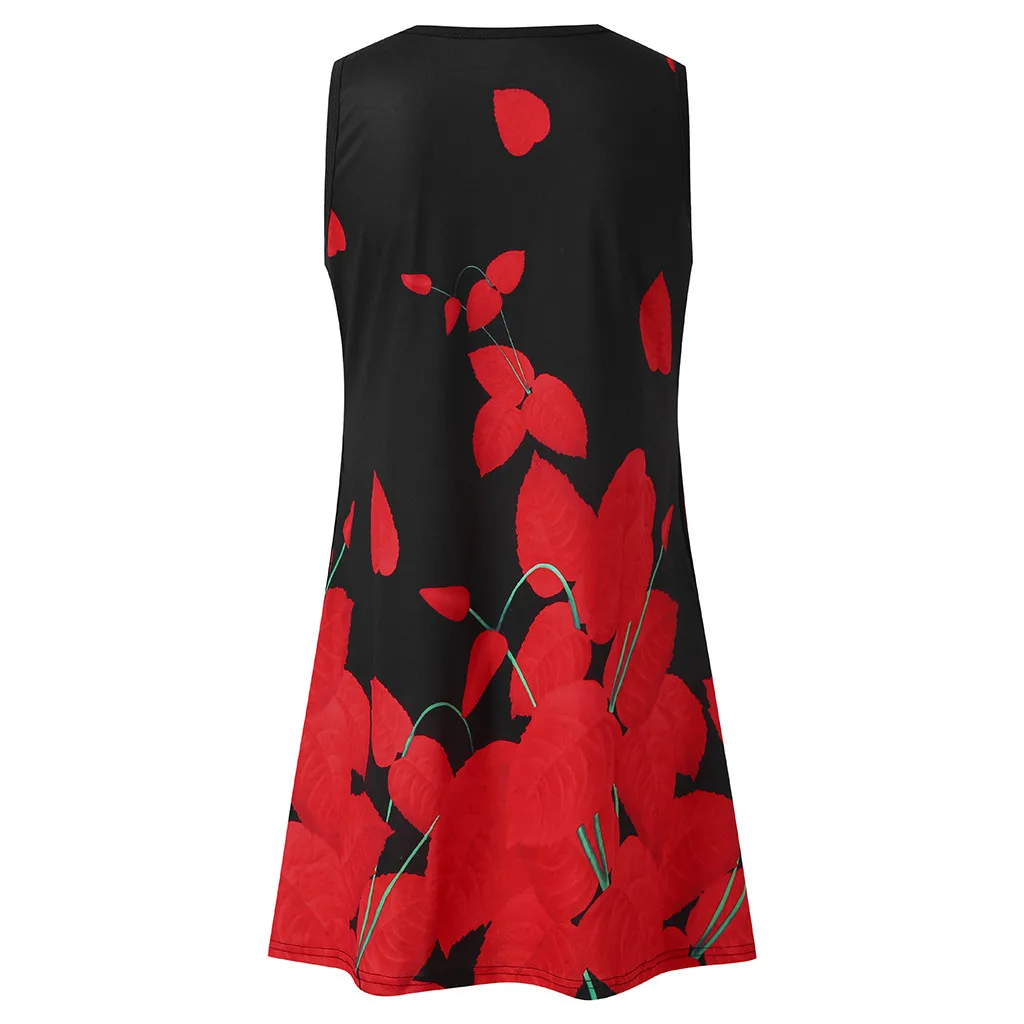 Свободные рукавов Для летних вечеринок платье шею женщин Повседневное летние