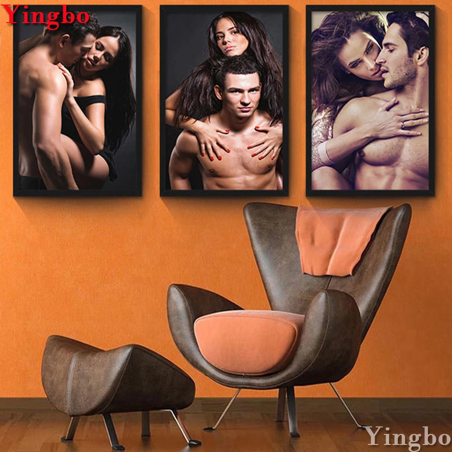 

Full Square Round Diamond Painting Sweet sexy couple 5d DIY Handmade Mosaic Diamond Embroidery 3pcs 3d Picture Of Rhinestone art