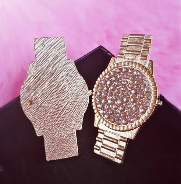 5 шт./лот чехол для сотового телефона сделай сам сплав стразы часы подвеска