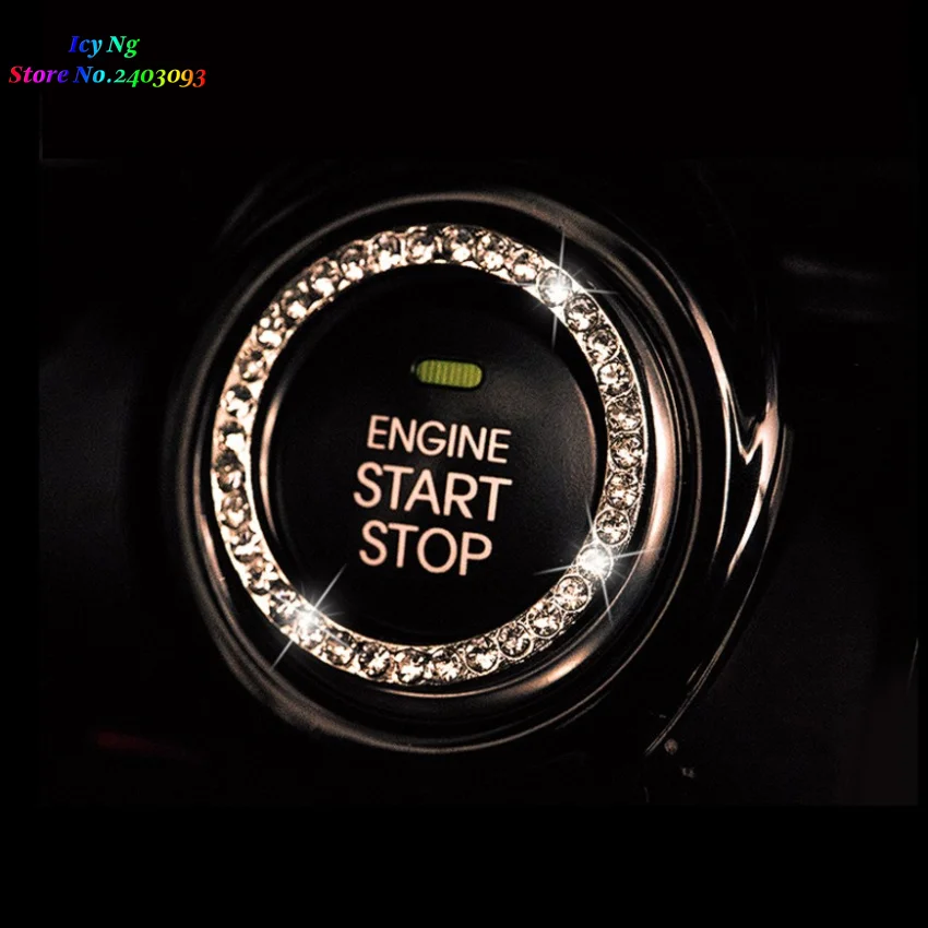 Car Engine Start Stop Ignition Key Ring Sticker For Jaguar XF XJ XJS XK S-TYPE X-TYPE XJ8 XJL XJ6 XKR XK8 X320 X308 | Автомобили и