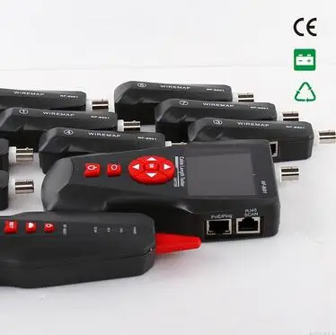 

Multifunction POE / PING Cable Tester NF-8601W RJ45 RJ11 CAT5 CAT6 Wire Locator with high quality and port flash