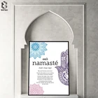 Плакат с надписью Namaste дзен, Йога, холст, живопись, Йога, настенное искусство, медитация, принт для украшения дома