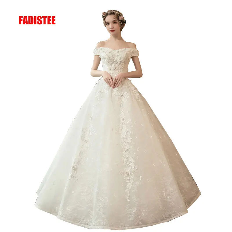 Модное Новое поступление Элегантное свадебное платье Vestido de Festa бальное с цветами