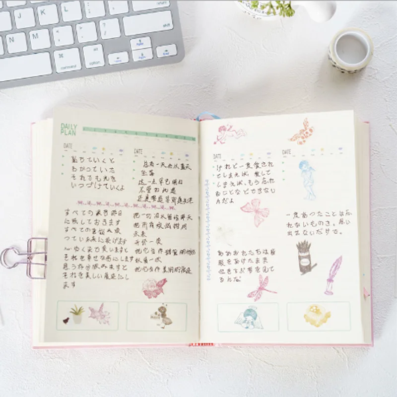 

6pcs/lot Creative Little angel diary DIY stickers sticker child Photo album decoration sticker scrapbooking sticker stationery