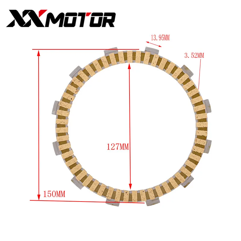 1Set 8 Pcs Clutch Disc Friction Plates Motorcycle Engine Accessories For Honda Goldwing GL1800 2001 - 2011 01-11 | Автомобили и