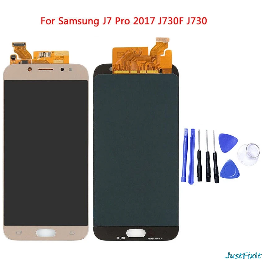 Замена для SAMSUNG Galaxy J7 Pro 2017 LCD J730 сенсорный экран J730F 5 дюймов AMOLED дисплей|Экраны