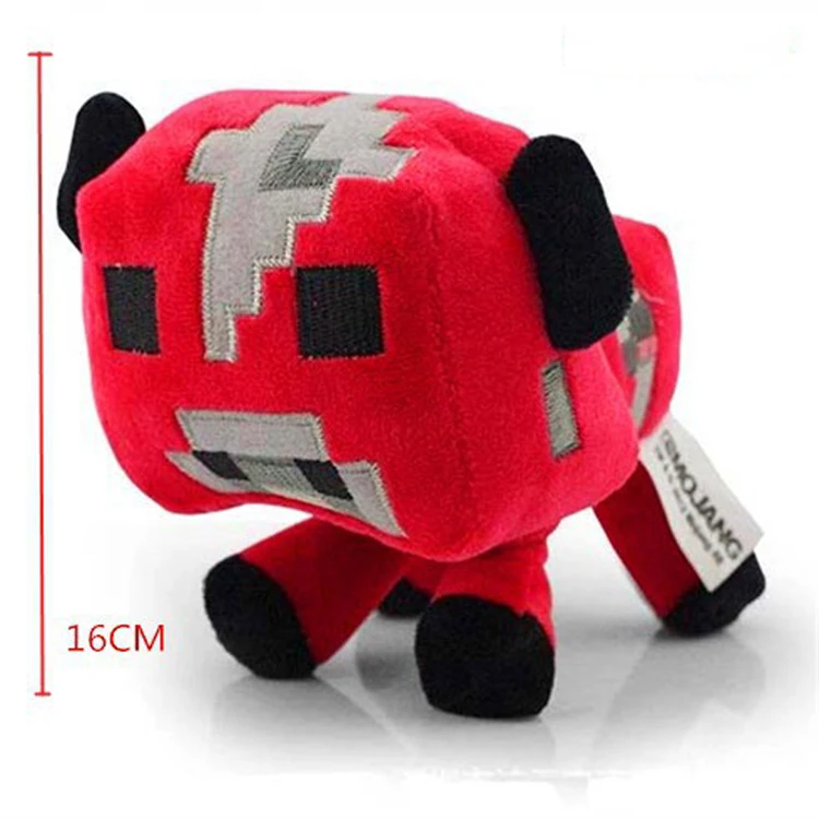 16 см Minecrafted игры игрушки мягкие плюшевые красный Minecrafter Mooshroom животного куклы для