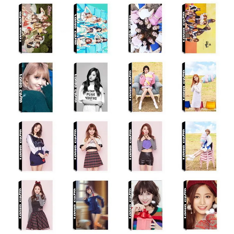 KPOP дважды альбом самодельные бумажные ломо карты фото постер HD фотокарты