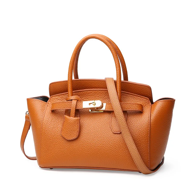 Ellacey 2019 Brand Women Shoulder Messenger Bag Genuine Leather Handbag Female Luxury Office Lady briefcase Bags | Багаж и сумки