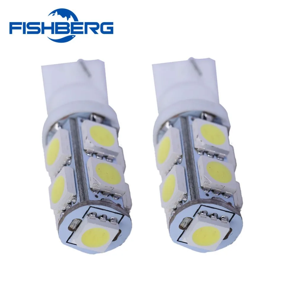 FISHBERG 2шт T10 9 SMD 5050 194 168 192 W5W светодиодный s светильник авто лампы клиновидный для