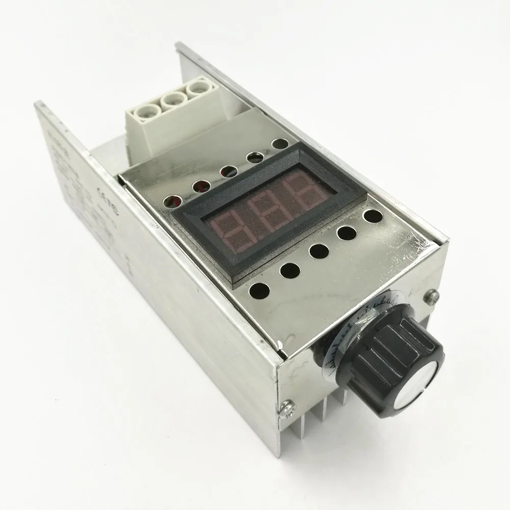 Цифровой дисплей 10000W высокой мощности SCR Электронный регулятор напряжения AC220V(6,8
