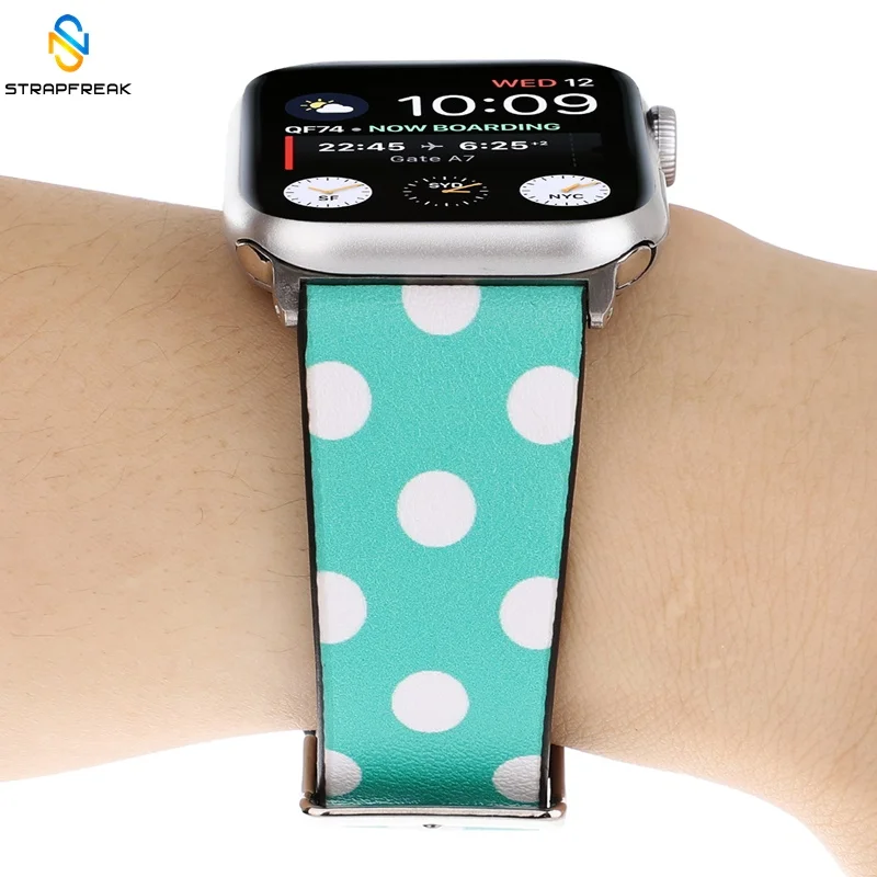 Кожаный браслет для Apple Watch Band 42 мм 38 мм/44 40 серия 4 3 2 1 iwatch модные часы мужчин и женщин|Ремешки часов| |