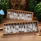 Креативные подарки, Милая Мини-пробка из прозрачного стекла, бутылки для желаний, флаконы, банки, контейнеры, маленькие винтажные украшения, украшение для рукоделия