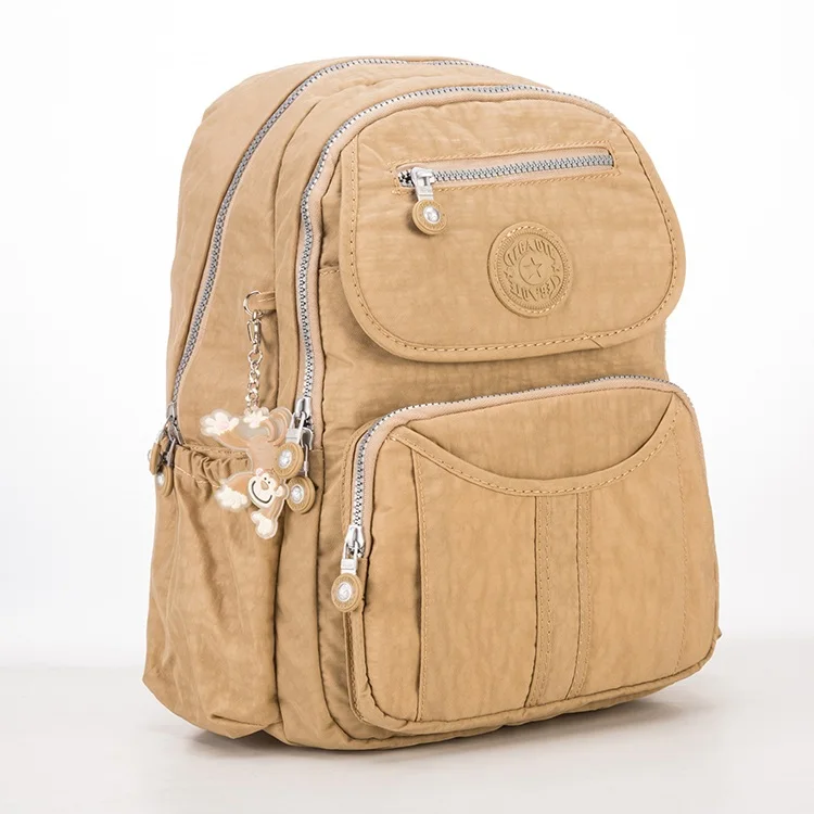 khaki TEGAOTE, школьный рюкзак для девочки-подростка, Mochila Feminina Escolar, женские рюкзаки, сумка, нейлон, Повседневный, Travevl, рюкзак для ноутбука, Femal - Цвет: khaki