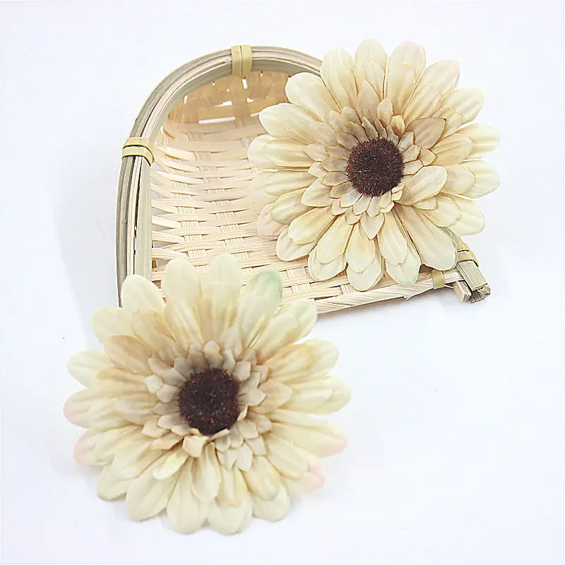 2 разноцветных подсолнухов свадебное семейное украшение искусственный цветок