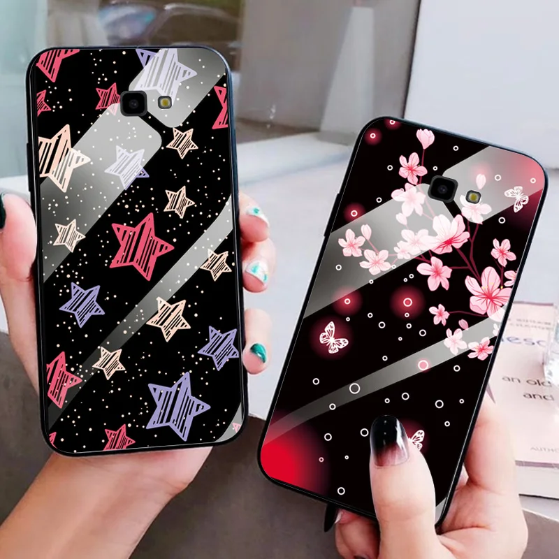 Чехол YOUVEI из закаленного стекла для samsung Galaxy J4 J6 2018 изображение одуванчика Fundas Plus