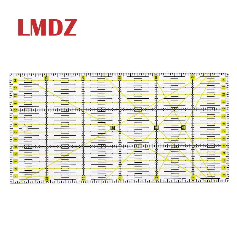 LMDZ многофункциональная Лоскутная тканевая стеганая линейка для рукоделия по