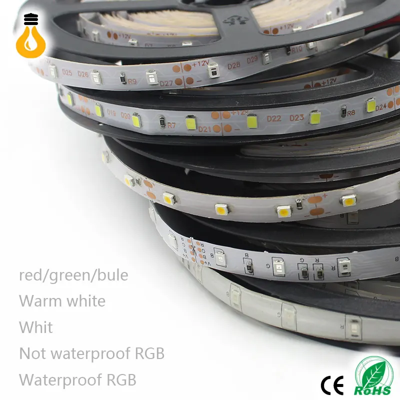 Новый белый/синий/желтый/красный/зеленый 5 м RGB 3528 Светодиодная лента диод 300