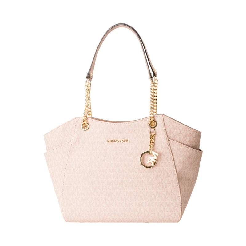 pink 102139203 Майкл Корс Джет набор путешествия большая цепь плеча кожа Tote 35T5GTVT3L - Цвет: pink 102139203