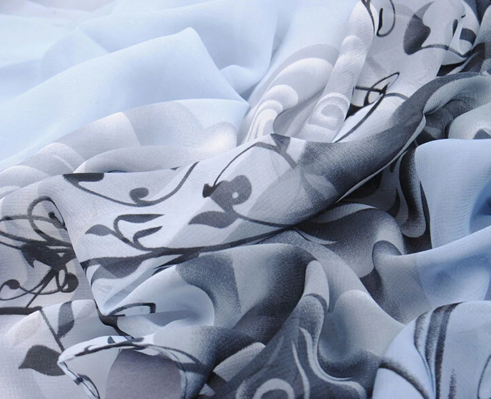 Восхитительное сочетание, шарф для женщин, красивый розовый узор, шифоновая шаль, обертывание, s шарф, шарфы, платки для женщин