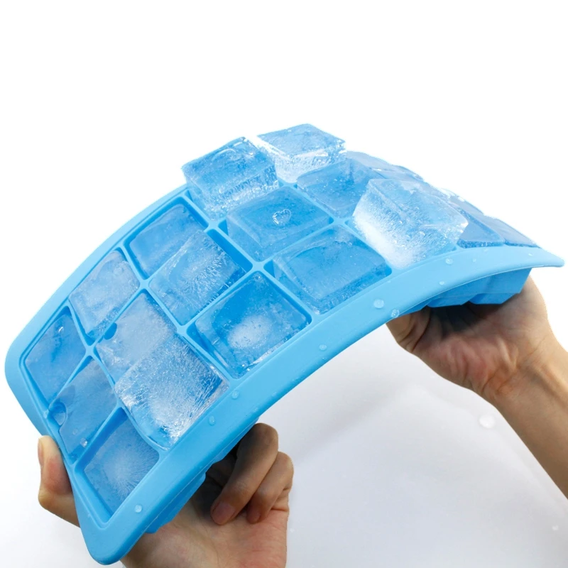 DIY площадь силикона лед решетки формы с крышкой льда замороженные внесении