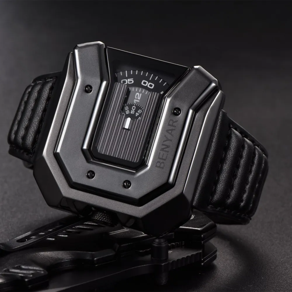 Часы reloj hombre мужские наручные креативные модные с кожаным ремешком без указателя