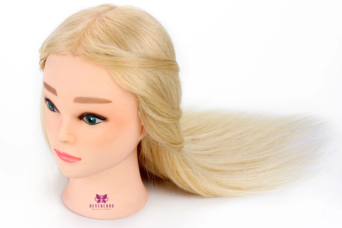 20 &quotсалон тренировочная голова голубой глаз Парикмахерская манекен кукла 100%
