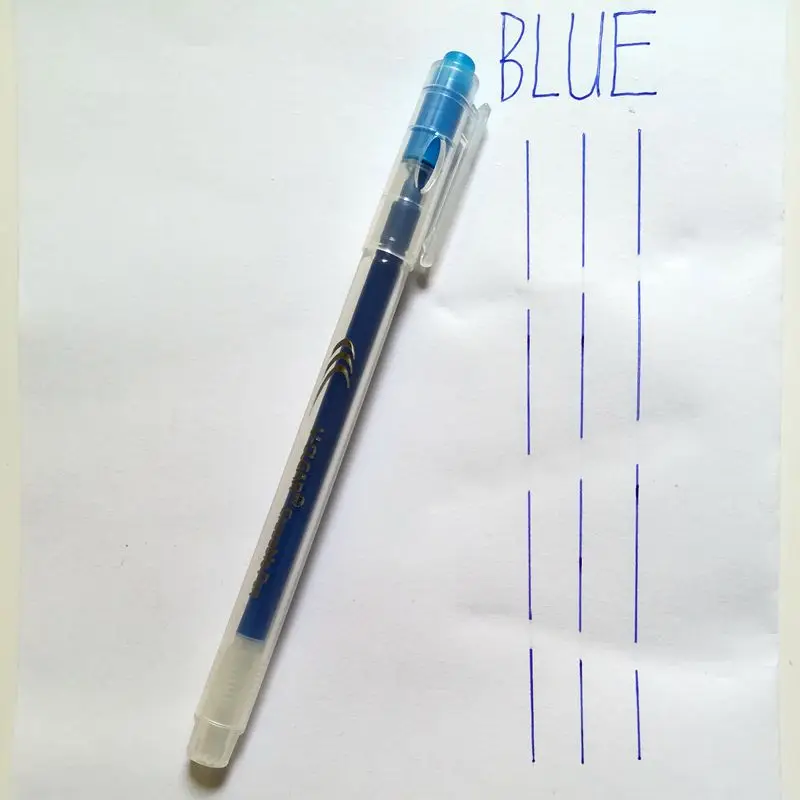 Blue Erasable Pen VCLEAR 0,7 мм стираемая гелевая ручка с ластиком прозрачная пластиковая трубка волшебная ручка Тепловая ручка с исчезающими чернилам школьная Ручка frixion канцелярские принадлежности - Цвет: Blue Erasable Pen