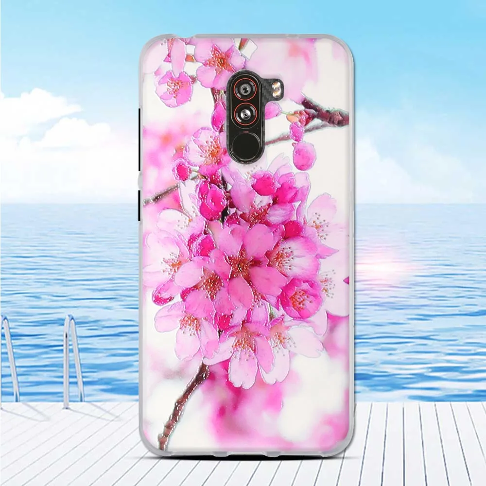 For Xiaomi Pocophone F1 Thin Silicone Building Print Case Poco Protective Cover Shell TPU Back | Мобильные телефоны и