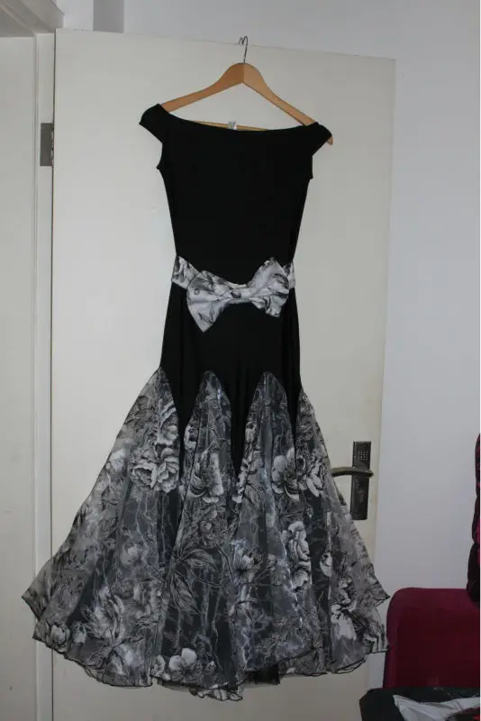 Мир моды классические черные Романтический Бальные Вальс Танго современные один