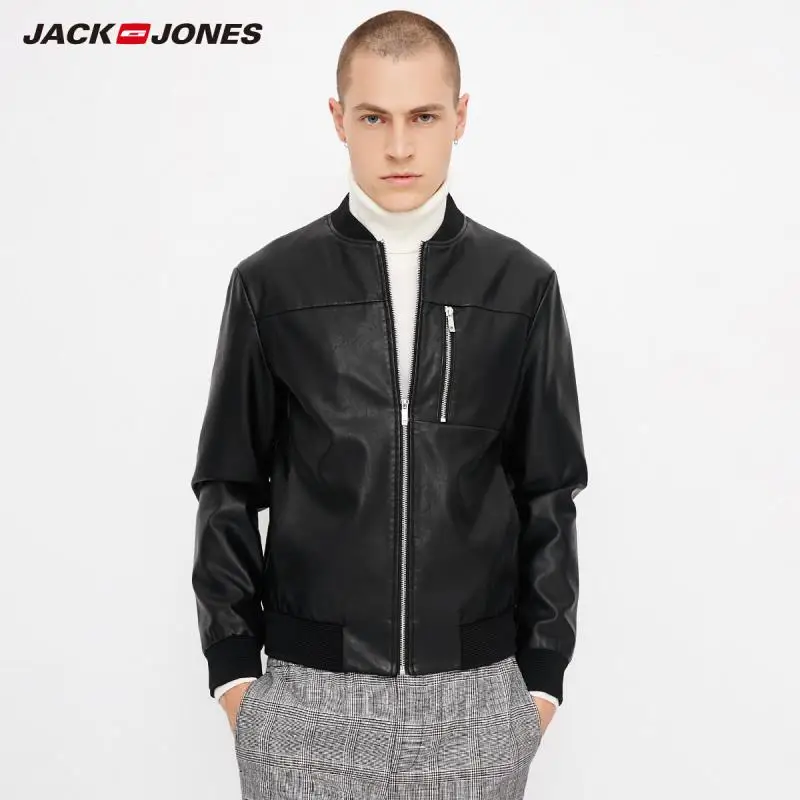 JackJones осень мужская трендовая Повседневная куртка на молнии с длинным рукавом