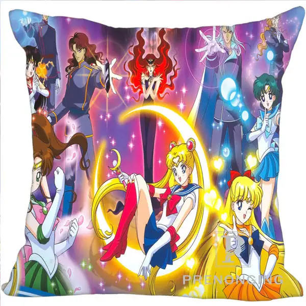 Pillowcases Пользовательские Декоративные наволочки аниме Сейлор Мун квадратные молнии Наволочки лучший подарок(с одной стороны) 180117#84 - Цвет: Pillowcases