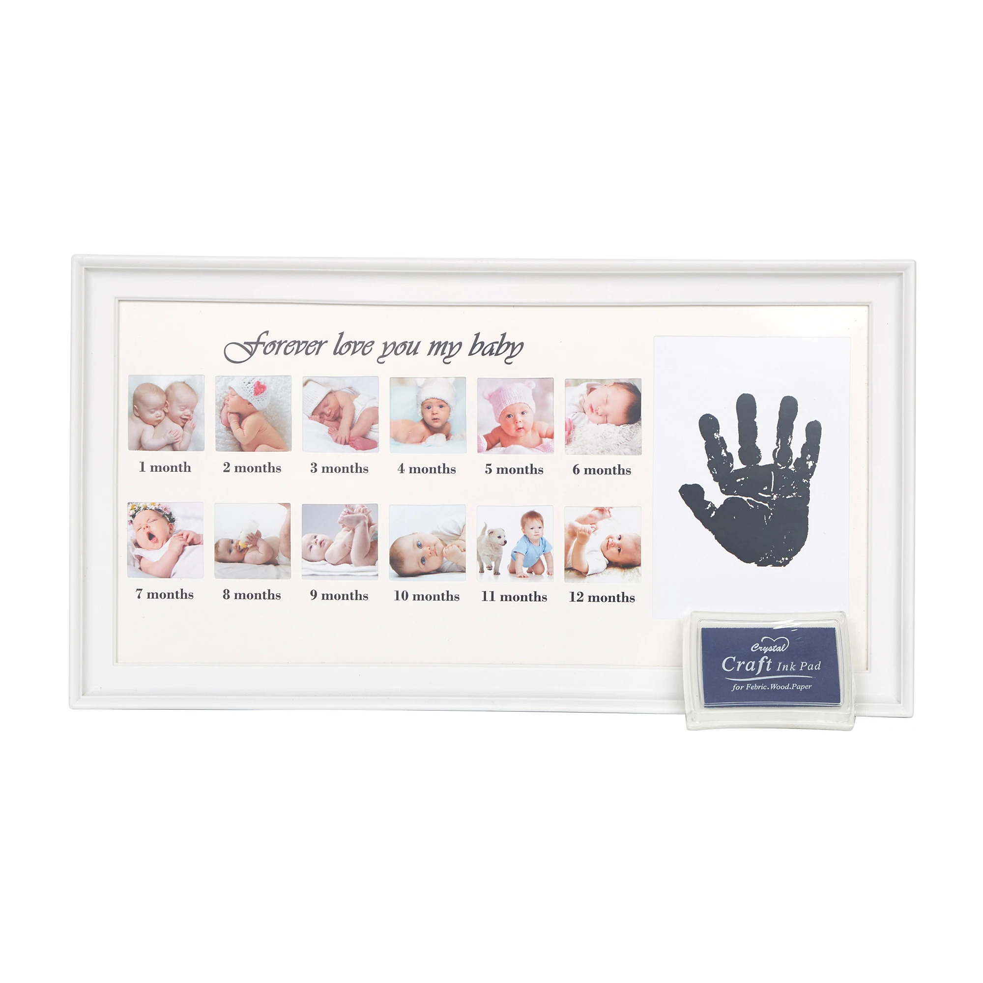 

Baby Handprint Photo Frame Commemorative Baby's Growth Process