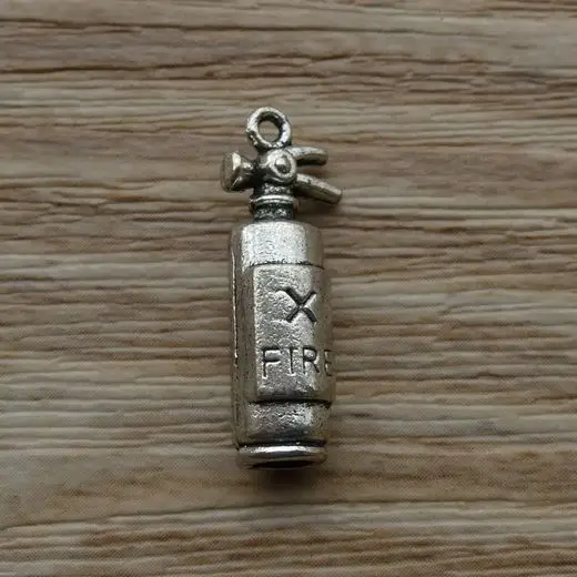 30 шт./лот Античный Стиль Серебряный Тон Сплава Безопасности огнетушитель