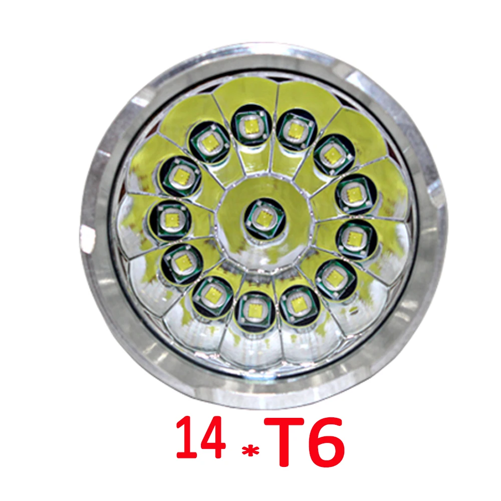 5 режимов 15000LM 14x XM L T6 светодиодный вспышка светильник тактический налобный