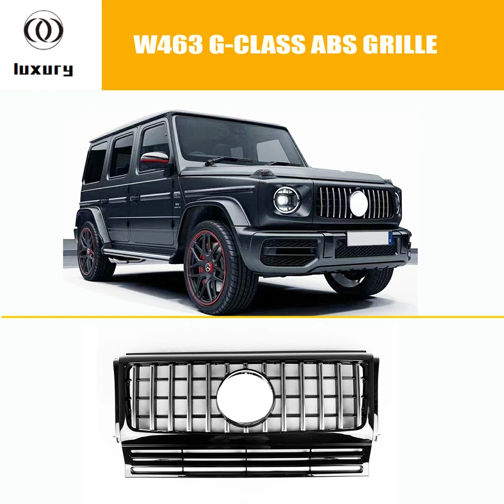 GT Стиль ABS передний бампер решетка решетки сетки для Benz G CLASS G320 G350 G500 G550 G63 G65 1990
