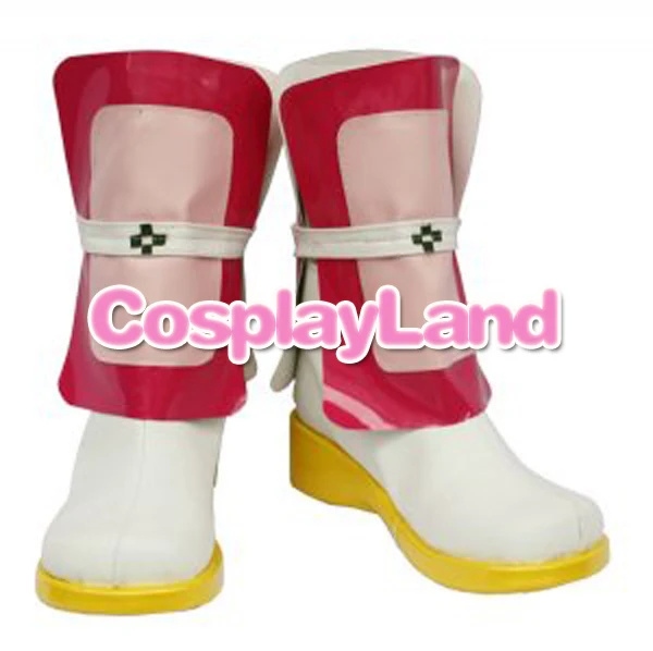 

Сапоги на заказ, волшебная девушка, лирическая Nanoha, косплей, Белые и розовые сапоги для косплея, косплей костюм, аниме, обувь для вечеринки