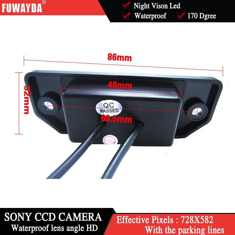 Автомобильная камера заднего вида FUWAYDA для SONY CCD цветная с ночным видением FORD FOCUS